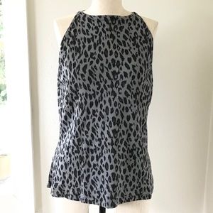 White House Black Market Leopard Tank Top Size XL